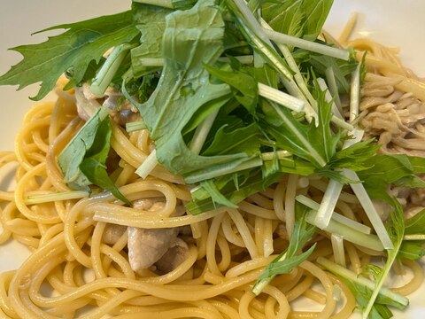 えのきと豚肉の柚子胡椒パスタ